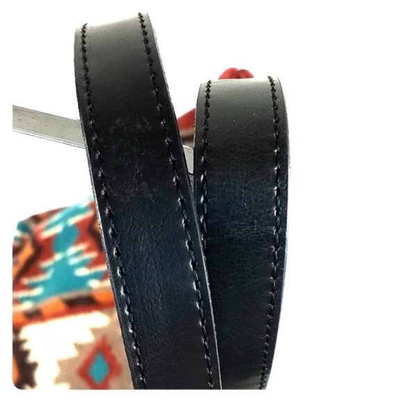 Artisan Multicolor Handwoven Wool Blend Modern Southwest Zapotec Print Purse - Picture 7 of 10